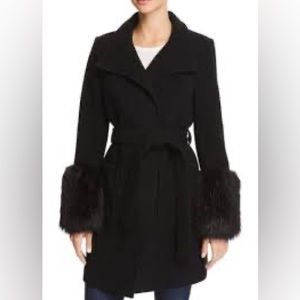 SOLD Joie Hesperina Faux Fur Cuff Coat